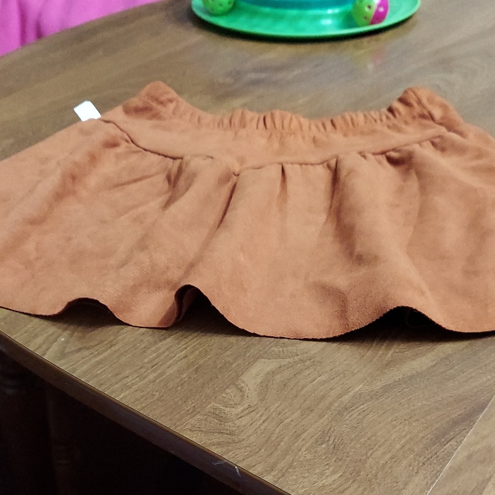 Brown Suede Skirt